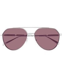 McQueen - Eyewear Aviator Frame Sunglasses - Lyst