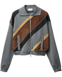 Versace - Patchwork Zipped Sweatshirt - Lyst