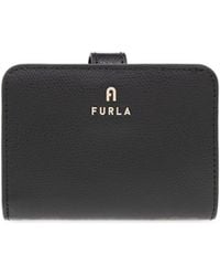 Furla - Logo Lettering Compact Wallet - Lyst
