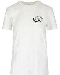 Off-White c/o Virgil Abloh - Letter Printed T-Shirt - Lyst