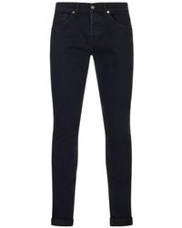 Dondup - Logo Patch Slim Fit Jeans - Lyst
