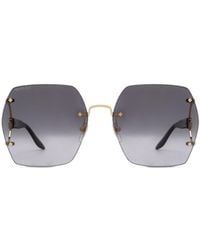 Gucci - Eyewear Geometric Frame Sunglasses - Lyst