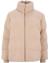 Fabiana Filippi - Stand-Up Collar Zipper Cotton Jacket - Lyst
