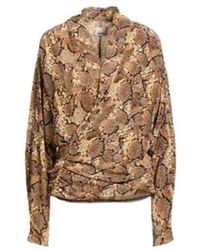 Isabel Marant - Camel Shirt Silk, Viscose - Lyst