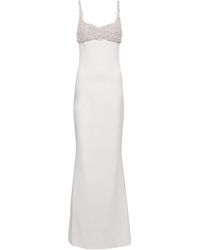 Safiyaa - Bridal Beatriz Embellished Crepe Gown - Lyst