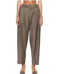 Cordera - Virgin Wool Masculine Barrel Trousers - Lyst