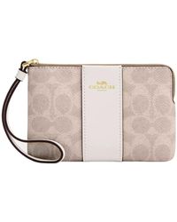 COACH - Corner Zip Wristlet - Lyst