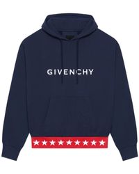 Givenchy - Logo Printed Drawstring Hoodie - Lyst