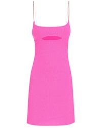 Gcds - Logo Embellished Spaghetti Strap Mini Dress - Lyst
