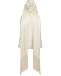 Nina Ricci - Halterneck Fringe-Detail Top - Lyst