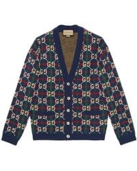 Gucci - Gg Supreme Buttoned Cardigan - Lyst