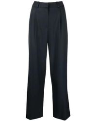 Low Classic - Wool-Blend Straight-Leg Trousers - Lyst