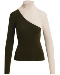 Essentiel Antwerp - Two-Tone Ribbed-Knit Sweater - Lyst