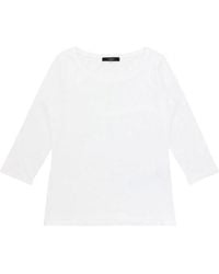 Weekend by Maxmara - Round Collar And Long-Sleeved T-Shirt - Lyst