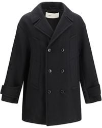Ami Paris - Ami Double-Breasted Pea Coat - Lyst