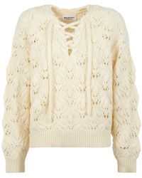 Isabel Marant - Isabel Marant Étoile Wendy Lace-Up Knitted Sweater - Lyst