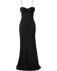Alex Perry - Satin Mermaid Evening Gown - Lyst