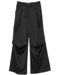 Aniye By - Pinstripe-Pattern Draped Trousers - Lyst
