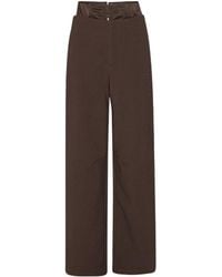 ROTATE BIRGER CHRISTENSEN - Corset Detailed Straight-Leg Pants - Lyst