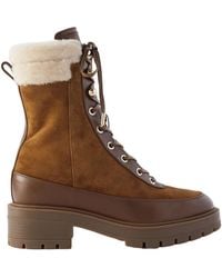 Aquazzura - Very Cortina Leather Boots - Lyst