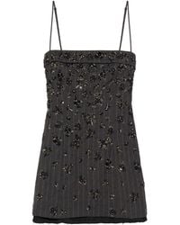 Jonathan Simkhai - Anden Embellished Mini Dress - Lyst