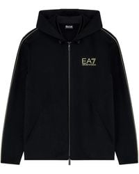 EA7 - Emporio Armani Full-Zip Hooded Jacket - Lyst