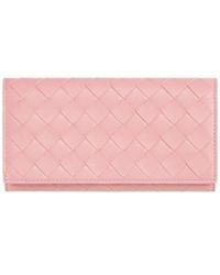Bottega Veneta - Intrecciato Large Flap Wallet - Lyst
