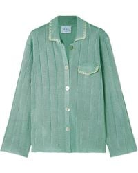 Calle Del Mar - Rib-Knit Shirt - Lyst