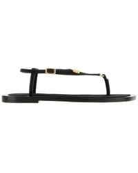 Balenciaga - Riva Thong Flat Sandals - Lyst