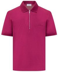 Ferragamo - Ferragamo Logo Embroidered Polo Shirt - Lyst