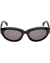 Max Mara - Oval Frame Sunglasses - Lyst