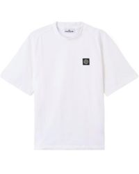 Stone Island - Logo-Patch T-Shirt - Lyst