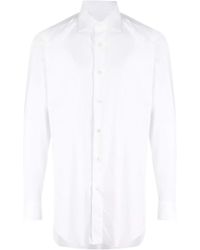 Brioni - Long-Sleeve Cotton Shirt - Lyst