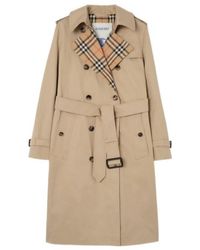 Burberry - Long Gabardine Lakefield Trench Coat - Lyst