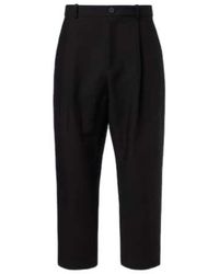 Studio Nicholson - Tuck Cotton-Blend Tapered Pants - Lyst