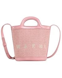 Marni - Logo Embroidered Bucket Bag - Lyst
