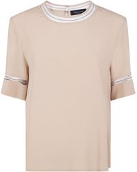 Fabiana Filippi - Transparent Detail T-Shirt - Lyst