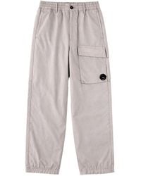 C.P. Company - Lens-Detailed Straight Leg Trousers - Lyst