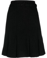 Patou - Pleated A-Line Skirt - Lyst