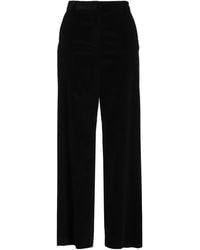 Weekend by Maxmara - Solid Color Wide-Leg Trousers - Lyst