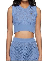 Vivienne Westwood - Ella Orb Embroidered Knitted Top - Lyst