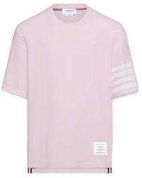 Thom Browne - Stripe Detail T-Shirt - Lyst