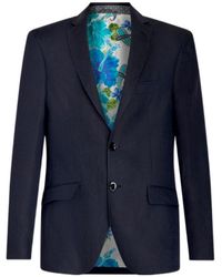 Etro - Floral Printed Single-Breasted Blazer - Lyst