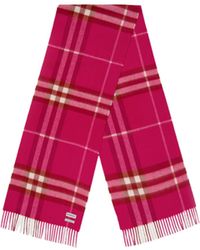 Burberry - Plaid Pattern Scarf - Lyst