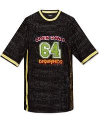 DSquared² - Logo-Embellished Crewneck T-Shirt Dress - Lyst
