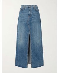 Gucci - Horsebit Denim Skirt - Lyst