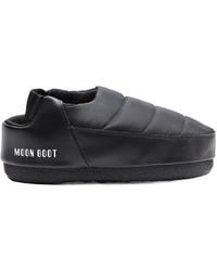 Moon Boot - Logo Printed Padded Slippers - Lyst