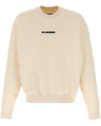 Jil Sander - Logo-Print Crewneck Sweatshirt - Lyst