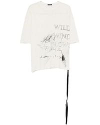 Ann Demeulemeester - Dieter Wild Wind Blows High Comfort T-Shirt - Lyst