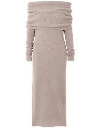 Cult Gaia - Carline Off-The-Shoulder Wool And Cashmere-Blend Midi Dress - Lyst
